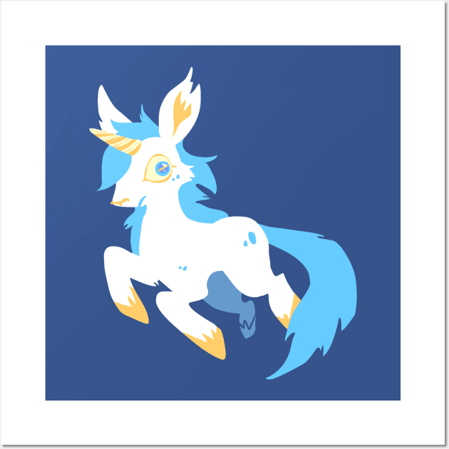 Unicorn Goat Wall Art by sky665